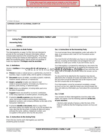 Fill in Your California Fl 145 Template