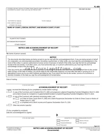 Fill in Your California Fl 605 Template