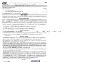 Fill in Your California Id Card Template