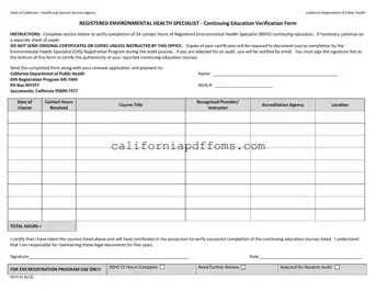 Fill in Your California Rehs 02 Template