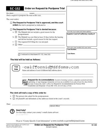 Fill in Your California Sc 152 Template